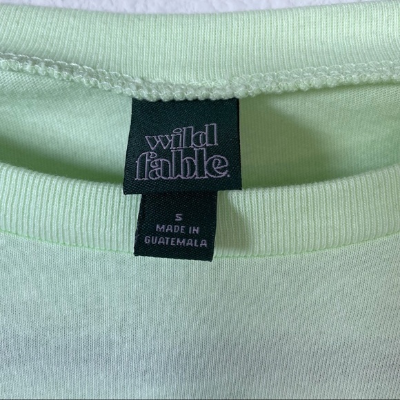 Wild Fable Green Crew Neck Basic T-Shirt Sz Small - Picture 7 of 8